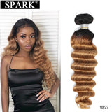 Spark Brazilian Loose Deep Wave Hair Bundles Deal T1B/4/30 Ombre Hair Weave 100% Remy Human Hair Extension Can Buy 3/4 Bundles
