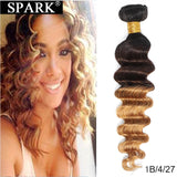 Spark Brazilian Loose Deep Wave Hair Bundles Deal T1B/4/30 Ombre Hair Weave 100% Remy Human Hair Extension Can Buy 3/4 Bundles