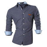 jeansian Spring Autumn Features Shirts Men Casual Jeans Shirt New Arrival Long Sleeve Casual Slim Fit Male Shirts 8615