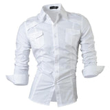 jeansian Spring Autumn Features Shirts Men Casual Jeans Shirt New Arrival Long Sleeve Casual Slim Fit Male Shirts 8615