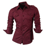 jeansian Spring Autumn Features Shirts Men Casual Jeans Shirt New Arrival Long Sleeve Casual Slim Fit Male Shirts 8615
