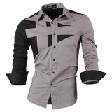 jeansian Spring Autumn Features Shirts Men Casual Jeans Shirt New Arrival Long Sleeve Casual Slim Fit Male Shirts 8615