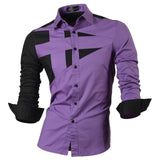 jeansian Spring Autumn Features Shirts Men Casual Jeans Shirt New Arrival Long Sleeve Casual Slim Fit Male Shirts 8615