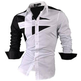 jeansian Spring Autumn Features Shirts Men Casual Jeans Shirt New Arrival Long Sleeve Casual Slim Fit Male Shirts 8615