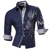 jeansian Spring Autumn Features Shirts Men Casual Jeans Shirt New Arrival Long Sleeve Casual Slim Fit Male Shirts 8615