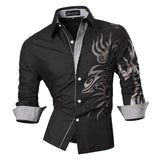 jeansian Spring Autumn Features Shirts Men Casual Jeans Shirt New Arrival Long Sleeve Casual Slim Fit Male Shirts 8615