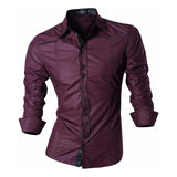 jeansian Spring Autumn Features Shirts Men Casual Jeans Shirt New Arrival Long Sleeve Casual Slim Fit Male Shirts 8615