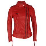 Women Leather Jacket 100% TANNED Sheepskin 3 Colors Slim Fit Woman Genuine Leather Jackets Female Skin Coat Autumn Spring M262