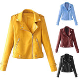 Flare Collar Leather Jackets