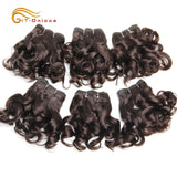 Curly Human Hair Bundles 100% Human Hair Bundles Brazilian Hair Weave Bundles 6 Pcs/Lot Color 1B/2/4/30/33/99J Curly Hair
