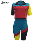 Sexy Matching TWO PIECE SET Short Sleeve Crop Top T Shirt 2 Piece Set Outfits Ensemble Femme Women Summer Suits Plus Size XXL