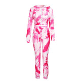 Two Piece Set Women Tracksuit Hooded Sportswear Joggers Sportsuit Sweatsuit Female Jacket Suit Sweatshirt Sweatpants 2 Pcs Pc