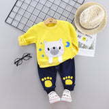 New Spring Autumn Baby Fashion Clothes Kid Boys Girls T Shirt Pants 2Pcs/sets Children Infant Clothing Toddler Cotton Sportswear