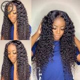 VINIDA STYLE Highlight Curly 13×6 Lace Front Human Hair Wigs Scalp Top Closure Wigs 150% Density With Baby Hair Non-Remy