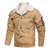 Homme Vintage PU Motor Business Faux Leather Jackets Men Classic Motorcycle Bike Cowboy Jacket Coat Male Plus Velvet Thick Coats
