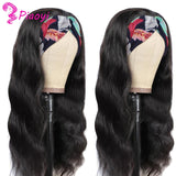 Headband Wig Human Hair Brazilian Body Wave human Hair Wig Full Machine Made Wig For Black Women Wavy Human Hair Wigs