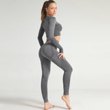 Yoga Clothing Set Sports Suit Women Sportswear Workout Outfit Fitness Clothes Athletic Wear Gym  Tracksuit Seamless Leggings