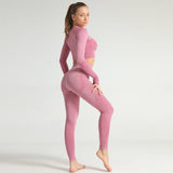 Yoga Clothing Set Sports Suit Women Sportswear Workout Outfit Fitness Clothes Athletic Wear Gym  Tracksuit Seamless Leggings