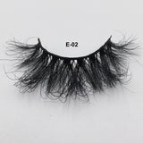 RED SIREN 1 Pair 25 mm Mink Eyelashes Fluffy Lashes Dramatic Messy Long False Eyelashes Makeup Wholesale 25mm 3d Mink Lashes