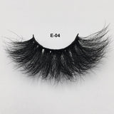 RED SIREN 1 Pair 25 mm Mink Eyelashes Fluffy Lashes Dramatic Messy Long False Eyelashes Makeup Wholesale 25mm 3d Mink Lashes