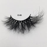 RED SIREN 1 Pair 25 mm Mink Eyelashes Fluffy Lashes Dramatic Messy Long False Eyelashes Makeup Wholesale 25mm 3d Mink Lashes