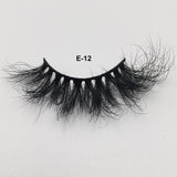 RED SIREN 1 Pair 25 mm Mink Eyelashes Fluffy Lashes Dramatic Messy Long False Eyelashes Makeup Wholesale 25mm 3d Mink Lashes