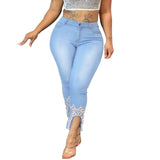 Casual Jeans Suit Women Denim Two Pieces Set Blue Long Sleeve Jeans Top&Long Pants Slim Tracksuit Outfits 2021 Spring Autumn OL