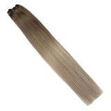 [18 colors] Sew in Hair Bundles Human Hair Hand Tied Weft Silky Straight Machie Made Remy Extensions Balalyage 100g