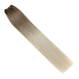 [18 colors] Sew in Hair Bundles Human Hair Hand Tied Weft Silky Straight Machie Made Remy Extensions Balalyage 100g
