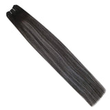 [18 colors] Sew in Hair Bundles Human Hair Hand Tied Weft Silky Straight Machie Made Remy Extensions Balalyage 100g