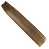 [18 colors] Sew in Hair Bundles Human Hair Hand Tied Weft Silky Straight Machie Made Remy Extensions Balalyage 100g