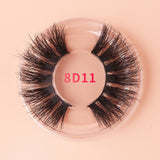 THINKSHOW Fluffy 25mm Lashes Natural 8D Mink Eyelashes Dramatic Long Lashes 25mm Full Volume False Eyelash Reusable Lashes