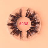 THINKSHOW Fluffy 25mm Lashes Natural 8D Mink Eyelashes Dramatic Long Lashes 25mm Full Volume False Eyelash Reusable Lashes