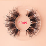 THINKSHOW Fluffy 25mm Lashes Natural 8D Mink Eyelashes Dramatic Long Lashes 25mm Full Volume False Eyelash Reusable Lashes