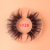 THINKSHOW Fluffy 25mm Lashes Natural 8D Mink Eyelashes Dramatic Long Lashes 25mm Full Volume False Eyelash Reusable Lashes