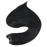 Full Shine Weft Human Hair Extension Balayage Color 100g Sew In Bundles Silky Straight Human Hair Machine Remy Skin Double Weft