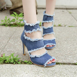 Shoes For Women Sandals Fish mouth Shoes Thick heel Sandals 2020 Ladies Plus Size
